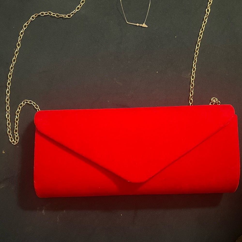 Elegant Red Clutch Bag